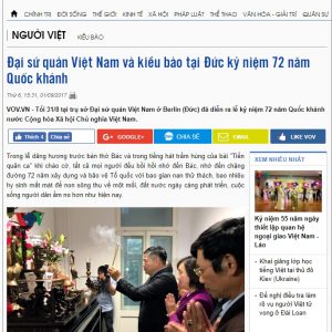 Nhân hiện tượng bài viết của tác giả Hùng Lý gây dư luận trong cộng đồng người Việt tại Đức, xin gửi bạn đọc hai câu đối: