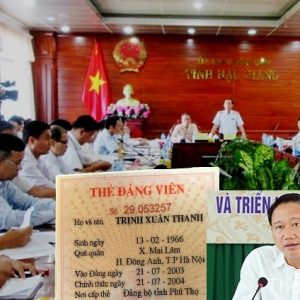 Sau Trịnh Xuân Thanh, 214 Đảng viên tại Hậu Giang bỏ Đảng.