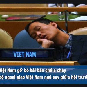 Vì sao Đài tiếng nói Viêt Nam phải hạ bài chữa cháy cho quan chức „ngủ“ trong lúc họp tại LHQ