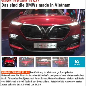 VinFast sản xuất xe ô tô Việt Nam với công nghệ Đức – Đó là xe BMW made in Vietnam *