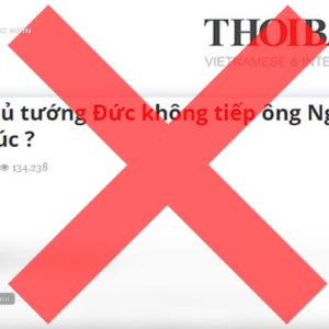Đài truyền hình nhà nước Việt Nam VTV4 dùng tay chân ở nước ngoài tấn công tờ Thoibao.de