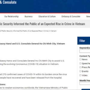 Đại sứ quán Mỹ cảnh báo công dân trước nạn bị tấn công tình dục khi tới Việt Nam