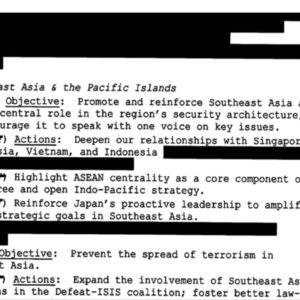 Việt Nam được nêu trong tài liệu mật về chiến lược an ninh của Nhà Trắng