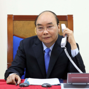 Talking phone with Vietnamese President Nguyen Xuan Phuc, the Japanese Prime Minister protests China’s action