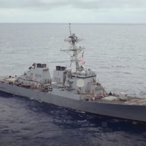 US warship patrols near Mischief Reef in Spratlys