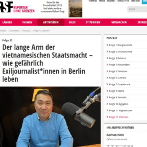 Cánh tay dài của quyền lực nhà nước Việt Nam – các nhà báo lưu vong ở Berlin nguy hiểm như thế nào