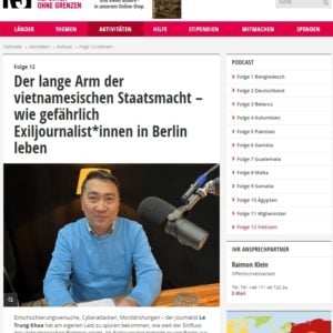 The long arm of Vietnamese state power – how dangerous exiled journalists live in Berlin