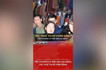 TIỂU THƯƠNG CỨ MIỆT MÀI LAO ĐỘNG, THU THUẾ THÌ ĐỂ PHẦN ĐẢNG