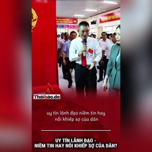 Uy Tín Lãnh Đạo – Niềm Tin Hay Nỗi Khiếp Sợ Của Dân?