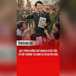 Quy trình cưỡng chế đang bị chất vấn về bồi thường tái định cư và quyền dân.