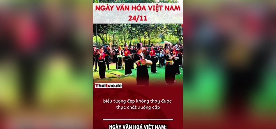 Ngày văn hóa Việt Nam: Biểu tượng đẹp không thay được thực chất xuống cấp.