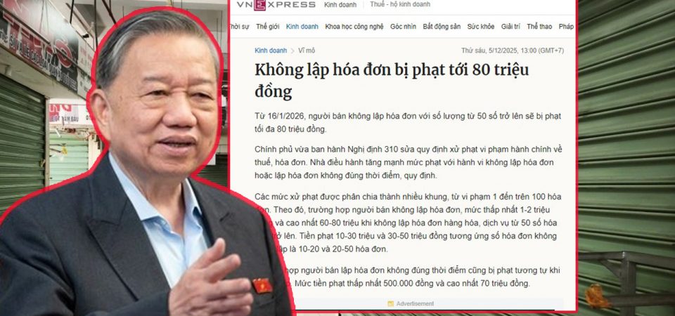 Chợ vắng khách: Hậu quả từ hóa đơn điện tử và phạt nặng tiểu thương.