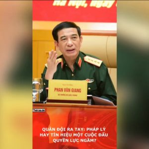 Quân Đội ra tay: Pháp lý hay tín hiệu một cuộc đấu quyền lực ngầm?