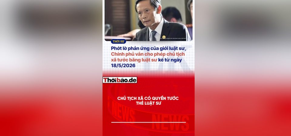 Chủ tịch xã có quyền tước thẻ Luật Sư