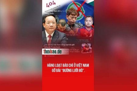 Hàng loạt báo chí ở Việt Nam gỡ bài “đường lưỡi bò”.