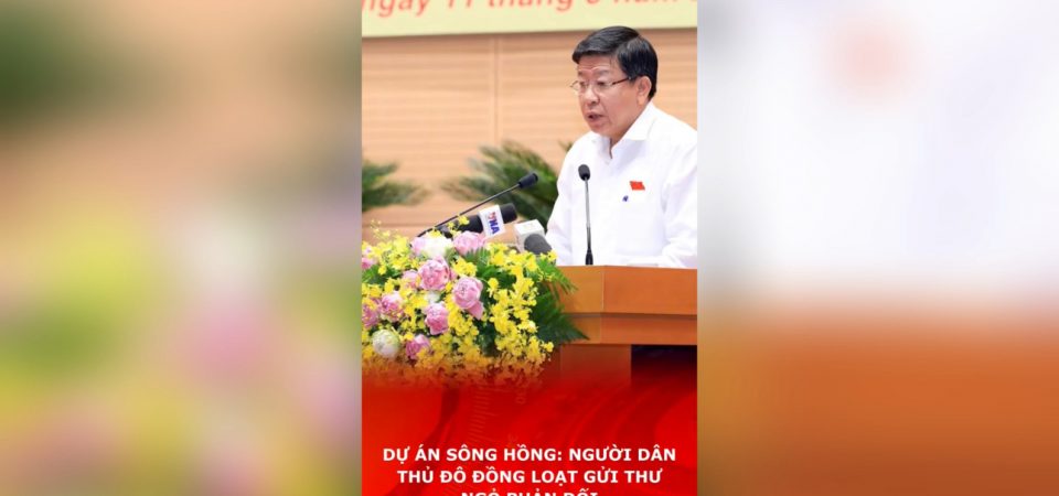 Dự án Sông Hồng: Người dân Thủ đô đồng loạt gửi thư ngỏ phản đối