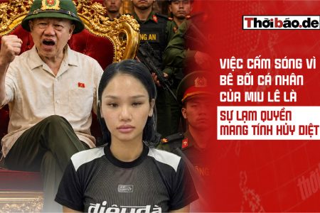 Việc cấm sóng vì bê bối cá nhân của Miu Lê là sự lạm quyền mang tính hủy diệt