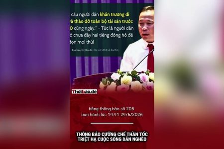 Thông báo cưỡng chế thần tốc triệt hạ cuộc sống dân nghèo