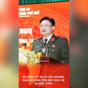 Sự thật về vụ 45 tài khoản: Bảo vệ bình yên hay bảo vệ sự độc tôn?