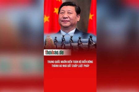 Trung Quốc muốn biến toàn bộ Biển Đông thành ao nhà bất chấp luật pháp