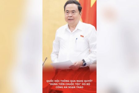 Quốc hội thông qua nghị quyết “dùng tiền chuộc tội” do Bộ công an soạn thảo