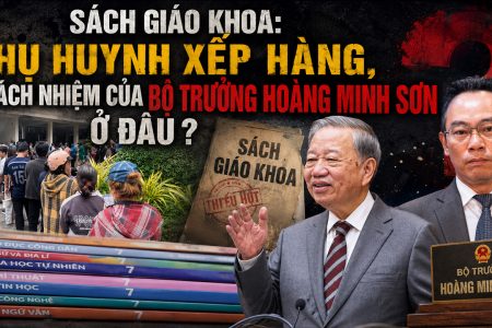 Sách giáo khoa: Phụ huynh xếp hàng, trách nhiệm của Bộ trưởng Hoàng Minh Sơn ở đâu