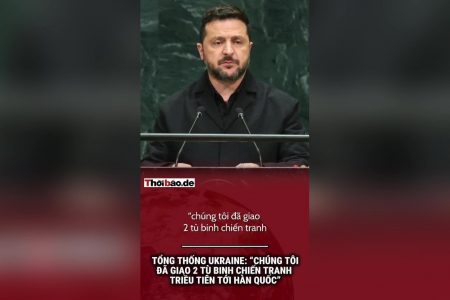 Tổng thống Ukraina: “Chúng tôi đã giao hai tù binh chiến tranh triều tiên tới hàn quốc”