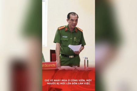 เพียงเพราะเต้นในสวนสาธารณะ บุคคลหนึ่งถูกเรียกตัวไปที่สถานีตำรวจเพื่อรับการสอบสวน